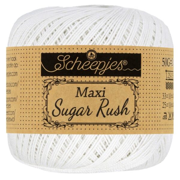 Scheepjes Maxi Sugar Rush, merserizuota medvilnė, 87 spalvos, nėriniuota medvilnė, amigurumi siūlai, nėrinių siūlai