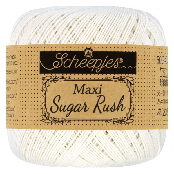Scheepjes Maxi Sugar Rush, merserizuota medvilnė, 87 spalvos, nėriniuota medvilnė, amigurumi siūlai, nėrinių siūlai