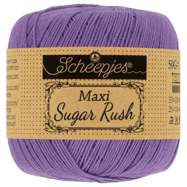 Scheepjes Maxi Sugar Rush, merserizuota medvilnė, 87 spalvos, nėriniuota medvilnė, amigurumi siūlai, nėrinių siūlai