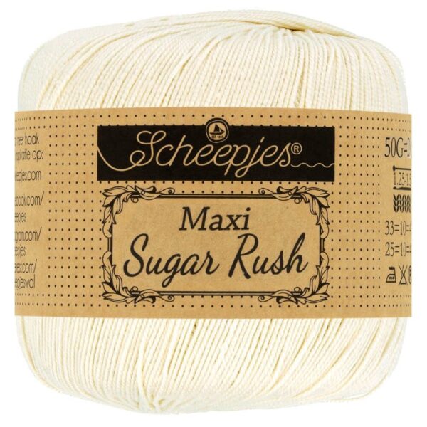 Scheepjes Maxi Sugar Rush, merserizuota medvilnė, 87 spalvos, nėriniuota medvilnė, amigurumi siūlai, nėrinių siūlai