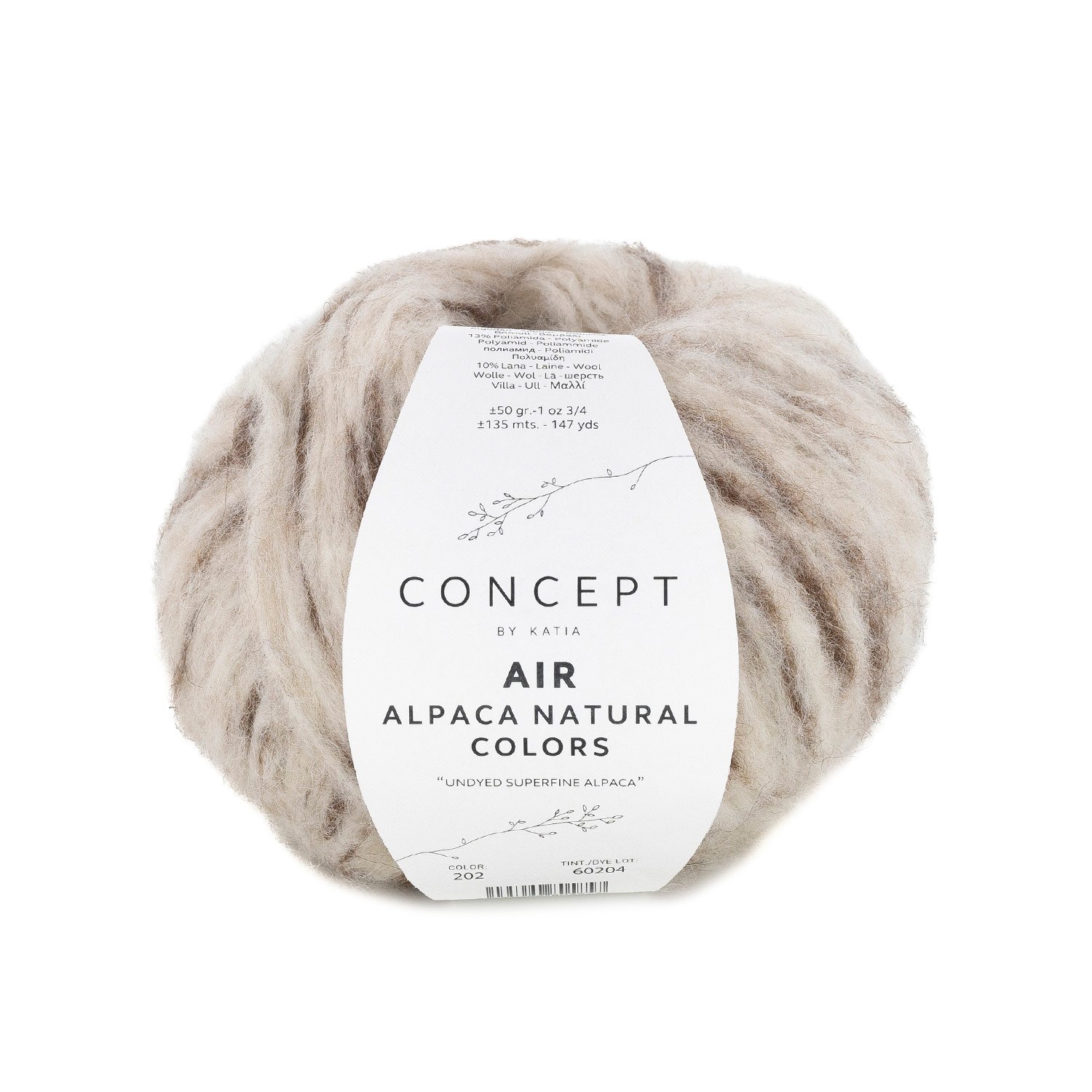 Concept by Katia Air Alpaca Natural Colors