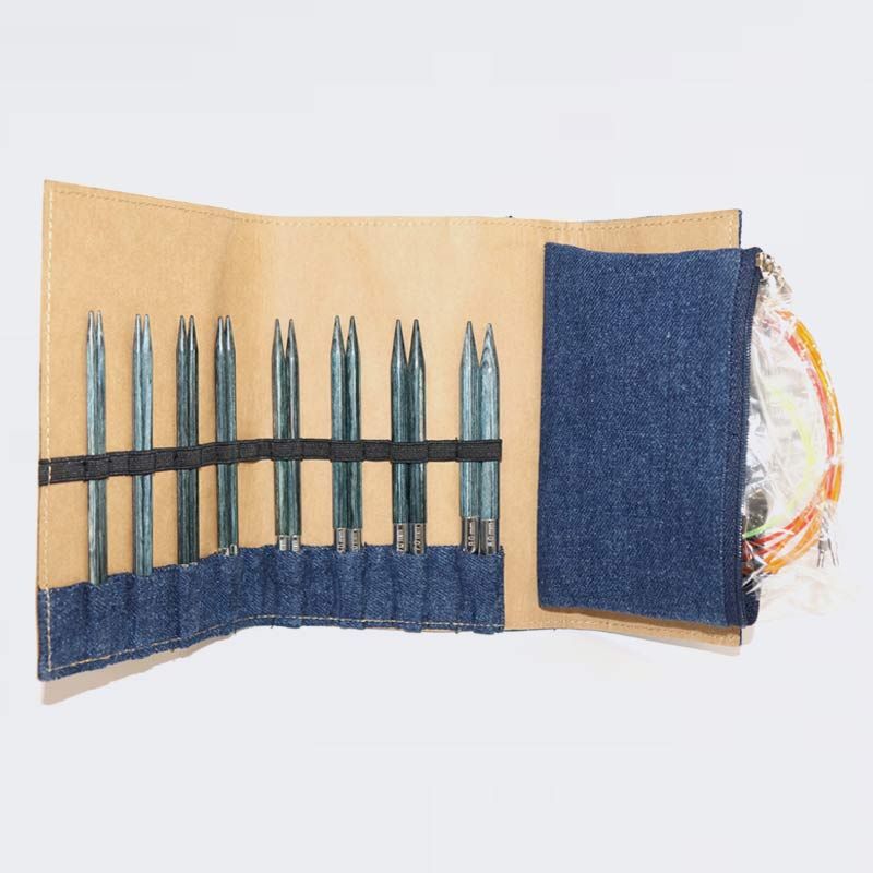 KnitPro Indigo Wood Interchangeable needle set