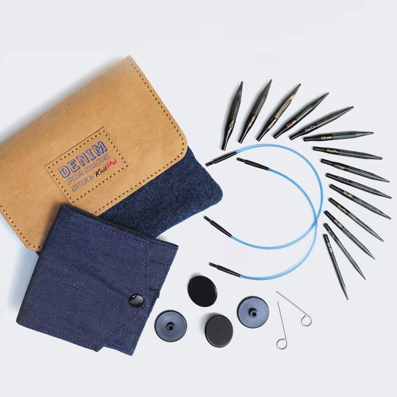 KnitPro Indigo Wood Mini Interchangeable needle set